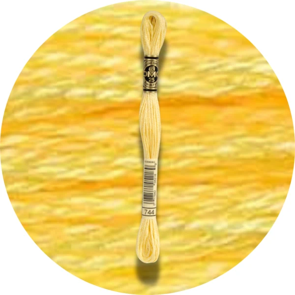 DMC Mouliné Spécial 25 Broderigarn, Ensfarvet, Røde/Gule/Orange nuancer